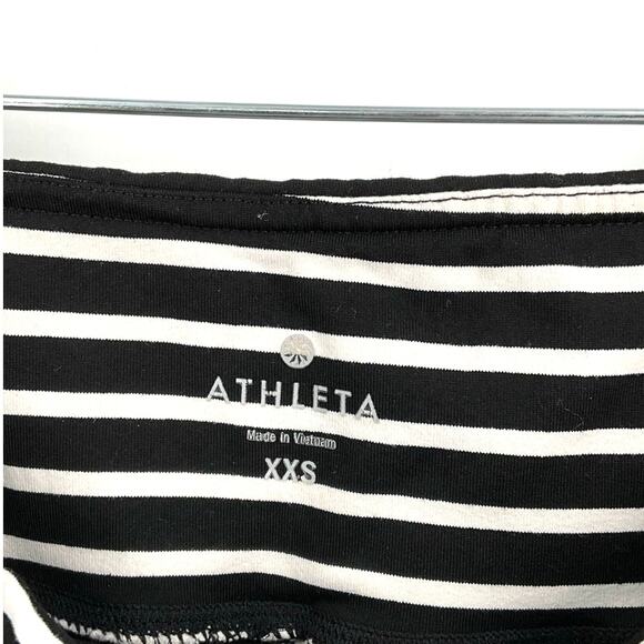 Athleta Black and White Crop Leggings Size XXS - Picture 5 of 6